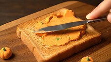 AI ASMR Spreading different pumpkins on toast #ai #glasscutting #asmr #aiasmr #r