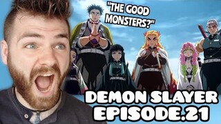 THE STRONGEST SLAYERS??!! | DEMON SLAYER - EPISODE 21 | New Anime Fan! | REACTION