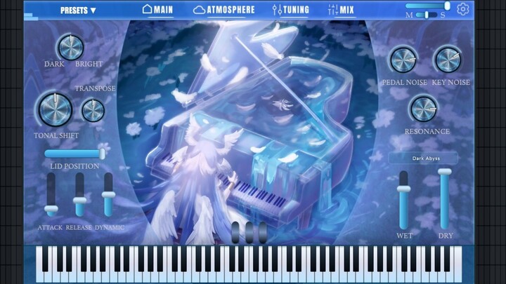 【自制VST】专为动漫与史诗配乐打造的幻想钢琴 - 界面与音色演示 | Fantasy Piano VST for Anime Scoring