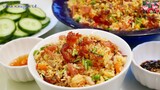 CƠM CHIÊN GÀ THẬP CẨM - Cách chiên Rau Củ giữ màu và Hạt Cơm tơi rời fried rice by Vanh Khuyen