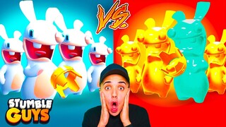 SKINS RABBIDS *NOOB vs ESPECIAL* BATALLA FINAL en STUMBLE GUYS...😱 - Jonbtc