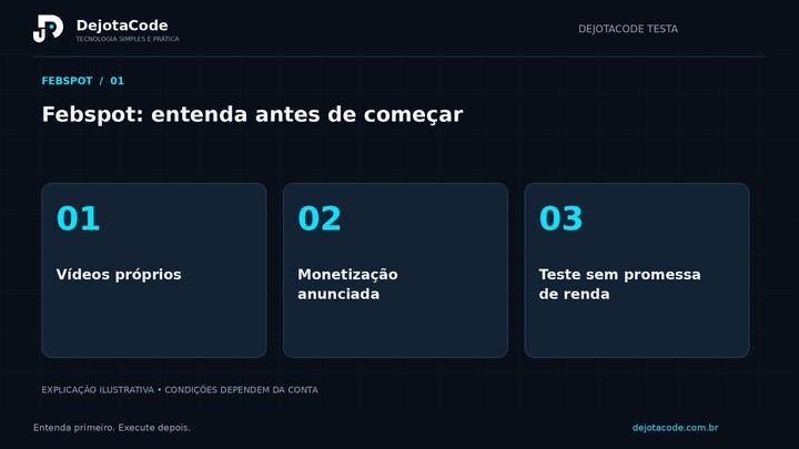 Febspot — vídeo e materiais de publicação