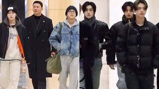 "ENHYPEN机场两极差：萌妹组 vs B王组"