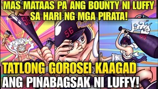 TATLONG GOROSEI KAAGAD ANG PINABAGSAK NI LUFFY! 5.6 BILLION BOUNTY NI LUFFY! ONEPIECE CHAPTER 1111