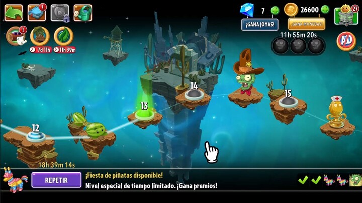 el oeste salvade de plants vs ZOMBIES 2 2/3