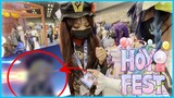 Asking HUTAO cosplayer to PULL ME HUTAO (AnimeNYC Vlog)