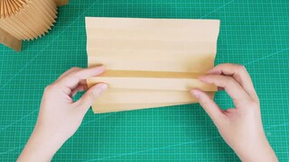 Use A4 paper to make a paper book lamp, which is super beautiful as a night light!