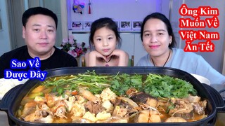 Chảo Lẩu Cá Minh Thái Hàn Quốc Quá Ngon. Ông Kim Muốn Về Việt Nam Ăn Tết [Cuộc Sống Hàn Quốc]