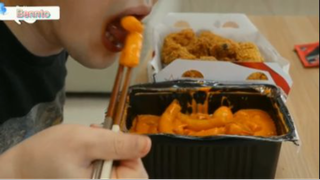 Tokbokki béo ngậy và đùi gà chiên giòn phần 3 #mukbang