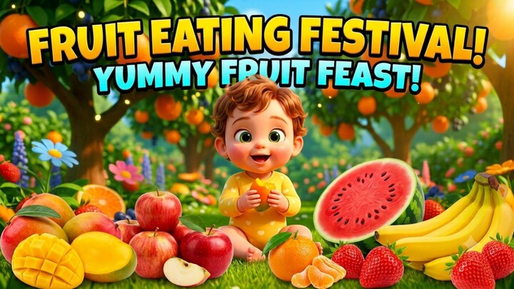 🍓 Baby's First Fruit Feast! | Cute & Healthy 🍎 Baby Tries Fresh Fruits for the First Time!