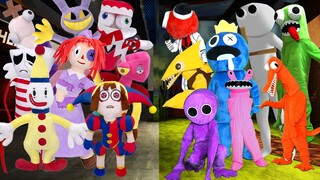 NEW Rainbow Friends In Real Life Vs Digital Plush ( All Phases ) Amazing Digital Circus (Roblox Mod)