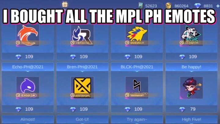 MPL PH BATTLE EMOTES 2021 AND NEW HERO FLORYN - MLBB