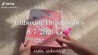[ Tik tok Việt Nam ] Unboxing tai nghe bluetooth tai mèo siu xinh 😍