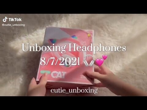 [ Tik tok Việt Nam ] Unboxing tai nghe bluetooth tai mèo siu xinh 😍