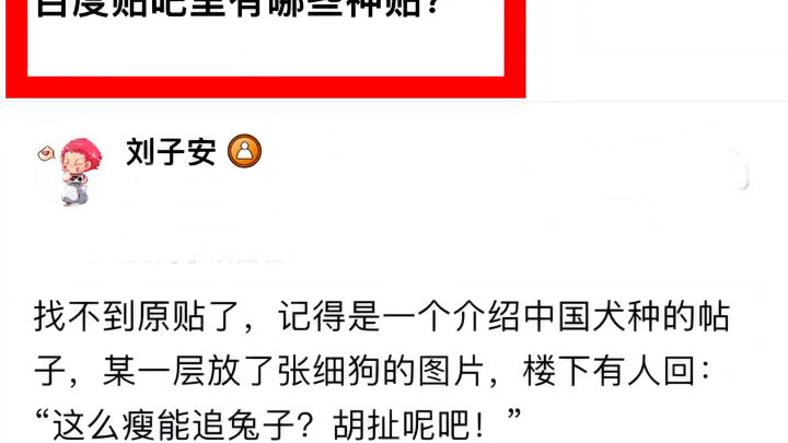 What are some legendary posts on Baidu Tieba?