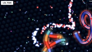 Slither.io 1 Hacker Troll Snake vs Pro Giant Snakes Epic Slitherio Gameplay 9