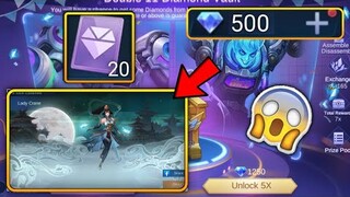 I GET RARE EPIC SKIN + 3 ELITE SKINS IN DIAMOND VAULT EVENT - MOBILE LEGENDS BANG BANG