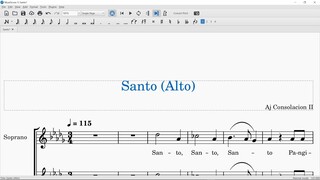 Alto Study Guide - Santo (Misa Inmaculada) by Aj Consolacion II