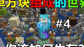A one-block world! How long can you survive? One-block survival #4