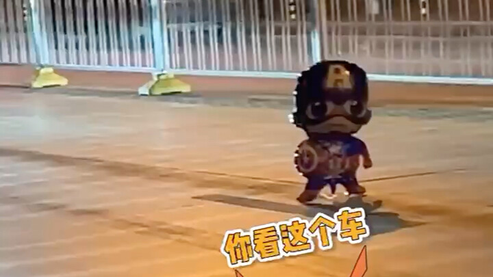 Captain America: What’re you laughing at? I’m on patrol!