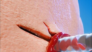 What happens when a bullet passes through the body?