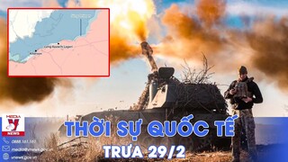 Thời sự Quốc tế trưa 29/2. Súng cối 2B11 Nga khai hỏa, sông Dnepr chìm sâu trong biển lửa - VNews