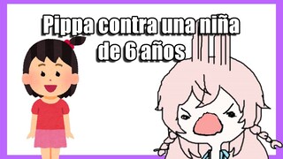 Pippa pelea con una niña