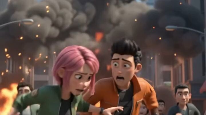 街头大爆炸！百人疯狂逃命！