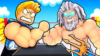 Unlocked Atlantis World To Defeat Poseidon Boss in Roblox Arm Wrestle Simulator