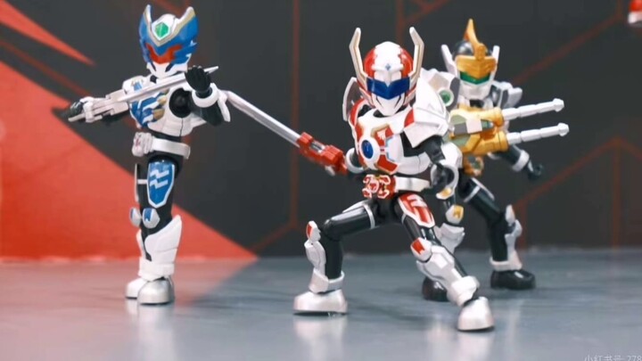 ตัวอย่างผลิตภัณฑ์ใหม่จากนิทรรศการ Audi Double Diamond Armor Hero BW, ฟิกเกอร์บล็อกตัวต่อ Armor Hero 