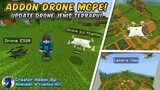 UPDATE ADDON DRONE JENIS BARU! | MCPE ADDON + ADA FITUR CAMERANYA!