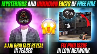 Total Gaming (Ajju bhai) Face Reveal In Teaser😱🔥 Fix Ping Issue In Low Network😨||Garena Free Fire