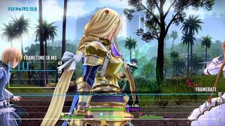 Sword Art Online Alicization Lycoris PS4 Pro Patch 1.05 Performance