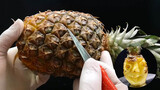 Fans challenge master fruit sculptor San Mao: " We dare you to sculpt a pineapple!"