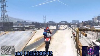 GTA 5 Spiderman mô tô nguy hiểm (Spider-Man nhảy và thất bại)_5 #game #gta5