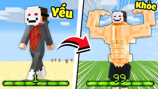 Minecraft nhưng Kinh Nghiệm = Sức Mạnh