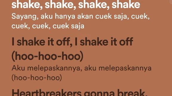 Shake it off
