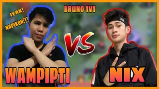 WAMPIPTI VS NIX (BRUNO 1V1) | 08/15/20 | NAPIKON SI WAMPIPTI??? | MLBB GAMEPLAY!