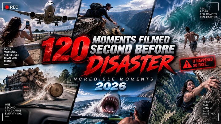120 Moments Filmed Second Before Disaster Incredible Moments 2026