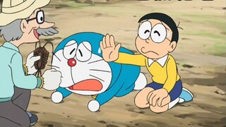 Doraemon: Nobita and Nobita made a bunch of fake fossils, and then lied to an uncle and said they du