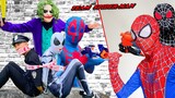 TEAM SPIDER MAN vs BAD GUY TEAM || POLICE And WHITE HERO Are NOT GOOD , SAVE THEM ! ( Live Action )