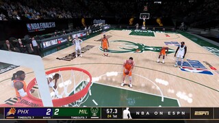 NBA 2K21 Ultra Modded Finals | Bucks vs Suns | GAME 4 Highlights 4th Qtr