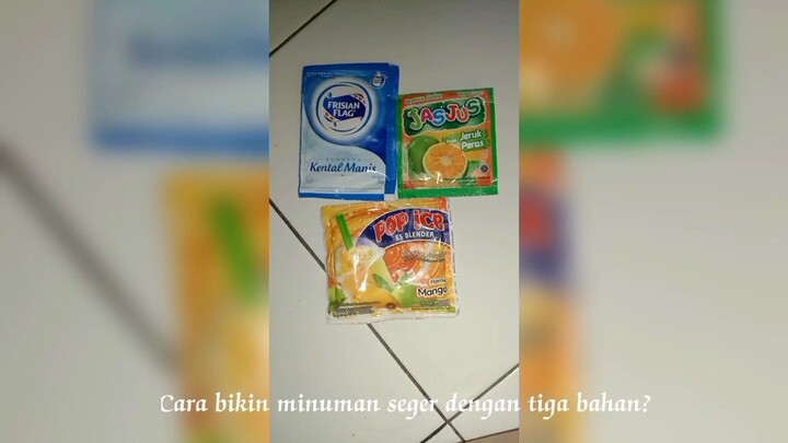 Iseng bikin minuman seger. Cukup tiga bahan sudah buat tenggorokan segeerr...