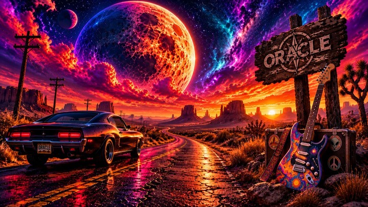 遗忘公路与垂死之月 | The Forgotten Highway Beneath a Dying Moon | Psychedelic Desert Rock