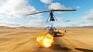 Furiosa: A Mad Max Saga - Flying warriors attack War Rig