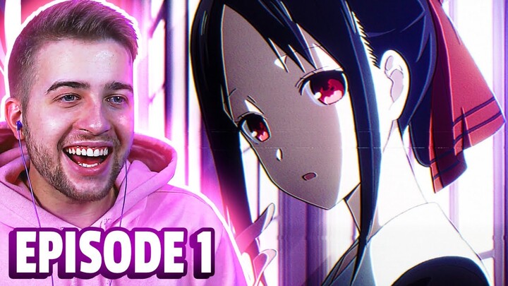 THIS SHOW IS SO GOOD!!! Kaguya Sama Love is War Episode 1 REACTION