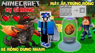 MINECRAFT KỴ SĨ RỒNG - TẬP 1 | BÉ RỒNG DUNG NHAM, CHẾ TẠO GIÁP ĐÁ VÀ MÁY ẤP TRỨNG RỒNG HUYỀN THOẠI