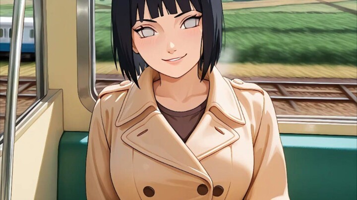 HINATA NAFSU BANGET WALAUPUN DI KERETA