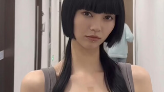 身高181体重96斤34E的模特长什么样？