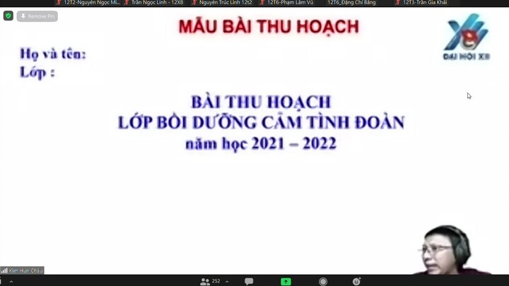 Lớp Cảm Tình Đoàn Online #3